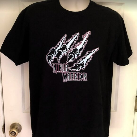 Ninja Warrior Black Men's T-Shirt Claw Dry Guard - Picture 2 of 8